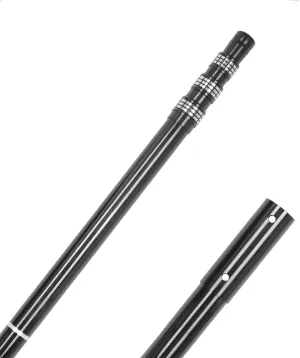 Swimming Pool Pole Carbon Fiber, Pool Skimmer Carbon Fibre, Telescopic Swimming Pool Cleaning Rod, Advanced Adjustable Telescopic Rod, Used for Skimming nets, Brushes, Vacuum Heads (15 Feet)