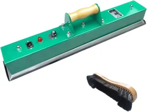 Table Cloth Iron - Adjustable Temperature Snooker Table Iron   Pool Table Brush Cleaner Kit - Aluminum Alloy Bottom Even Heat Dissipation - Quick Ironing of Pool Table Cloth,670MM/Aluminum
