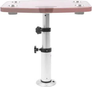 Table Pedestal Stand, 3-Section Adjustable Table Legs Table Pedestal Stand, Detachable Aluminum Alloy RV Table Legs Stand Base Telescoping Mount Frame for RV, Yacht, Sailboat, Motorhome