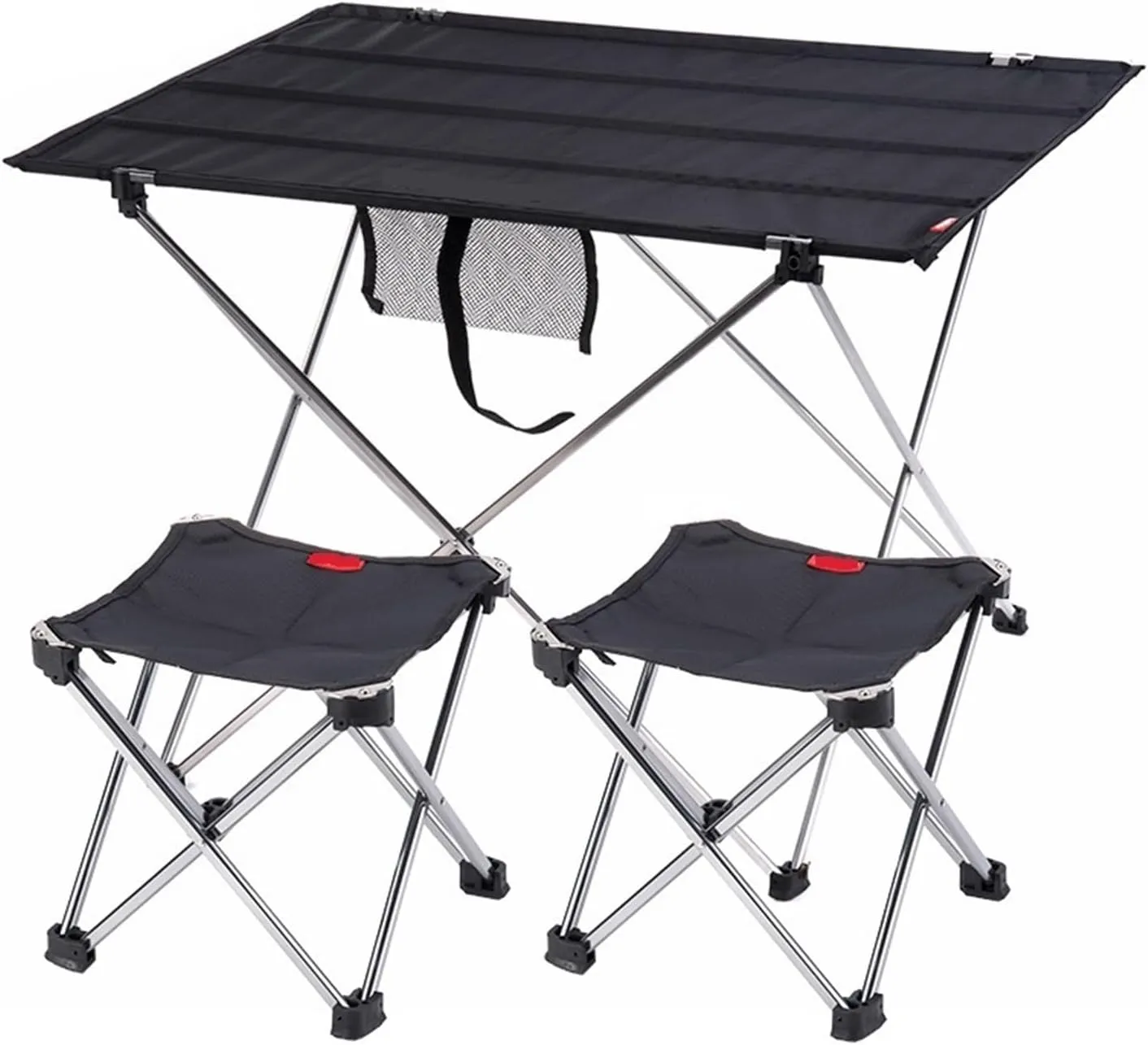 Tables and airs Camping Table Collapsible Portable Roll Up Outdoor Foldable Fishing Table Ultralight Folding Picnic Table Adjustable (Table L)