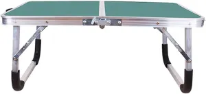 Tables Camping Folding Outdoor Portable Dining stall Household Simple Outdoor Camping Barbecue Aluminum Alloy (Color : Green Size : 1206070cm) (Green 60 * 40 * 24cm)
