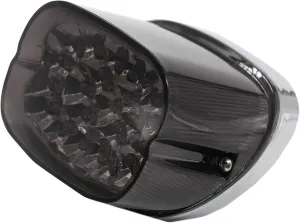Taillight - Integrated LED Tail Brake Turn Signal Light Compatible with Harley Fatboy Sportster Dyna Road King Glides Fatboy Xl 883 1200(Black)