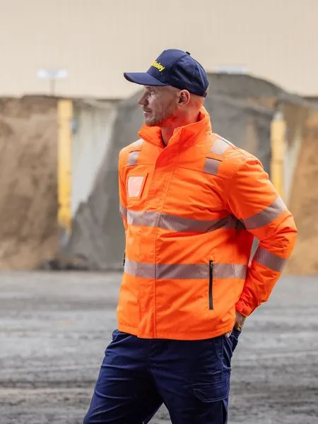 Taped Hi-Vis Heated Bisley Jacket with Hood