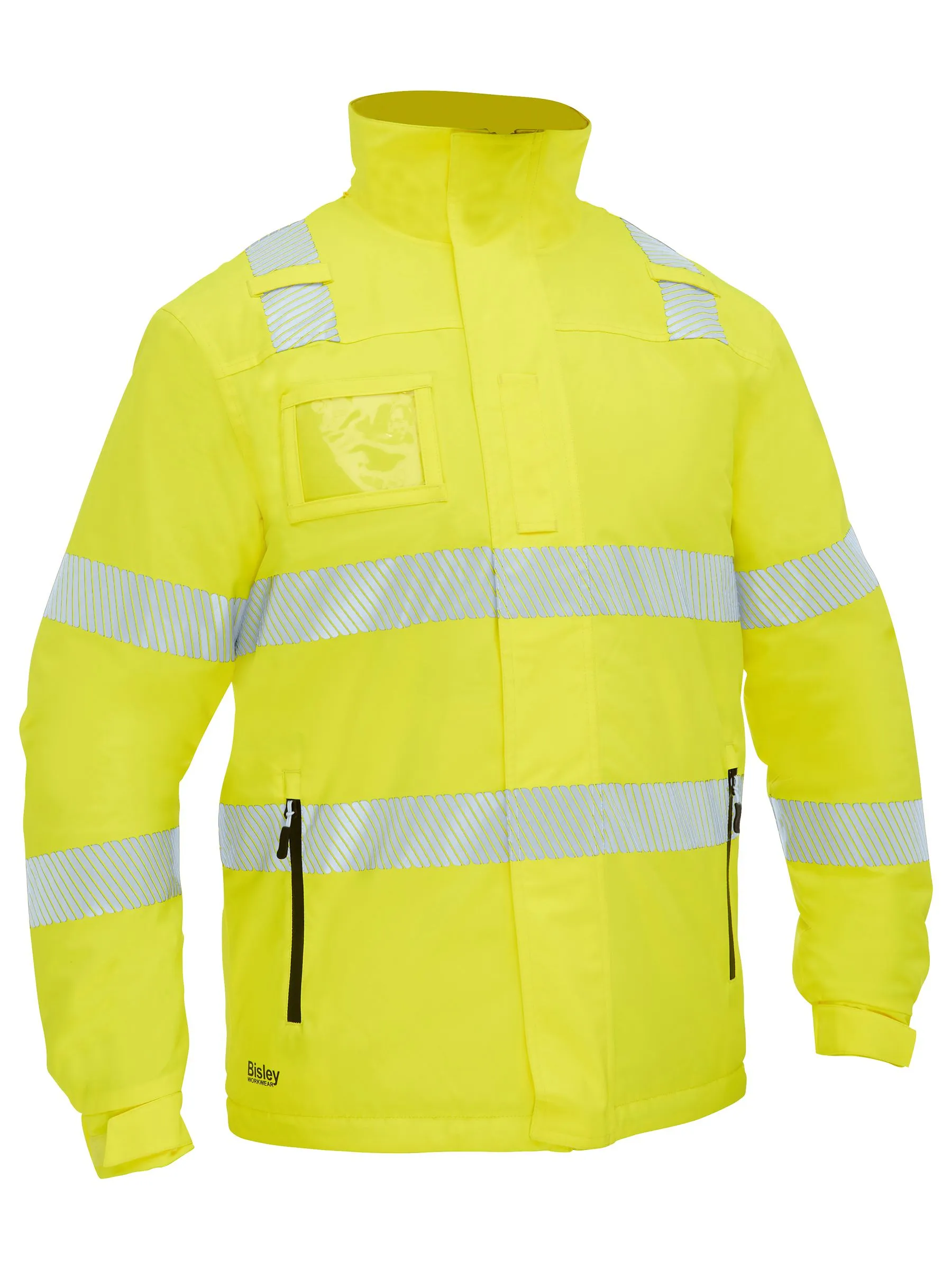 Taped Hi-Vis Heated Bisley Jacket with Hood