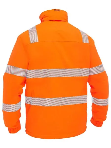 Taped Hi-Vis Heated Bisley Jacket with Hood
