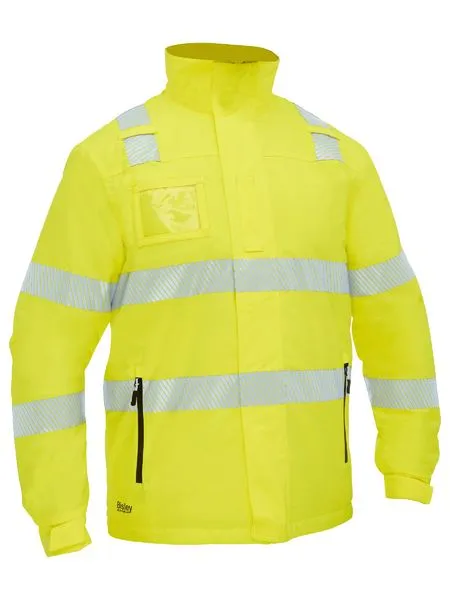 Taped Hi Vis Heated Jacket With Hood