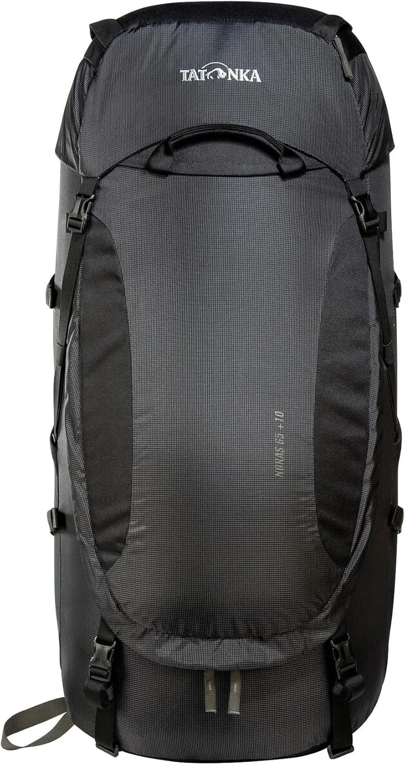 Tatonka Men Trekking Backpack with Front Opening, Black, 65   10 Liter
