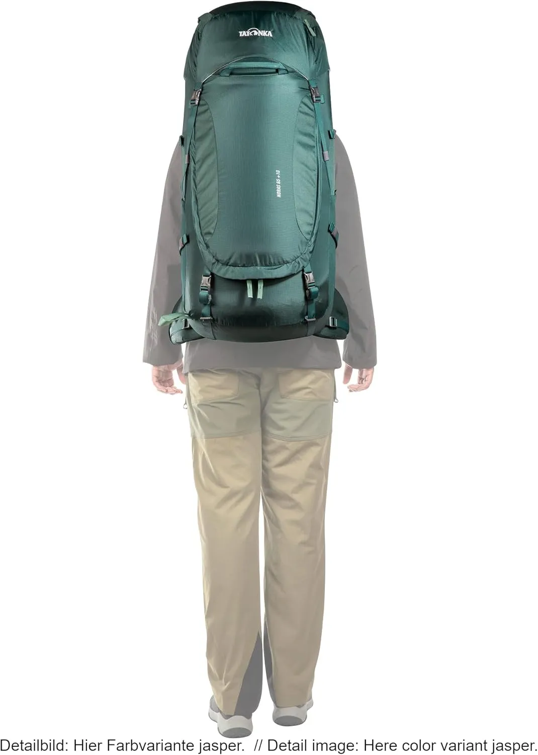 Tatonka Men Trekking Backpack with Front Opening, Black, 65   10 Liter