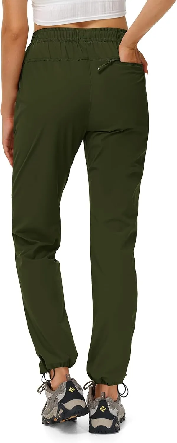TBMPOY Women's Hiking Pants Water Resistant Lightweight Quick Dry Cargo Travel Fishing Work Camping Pant with 4 Pockets