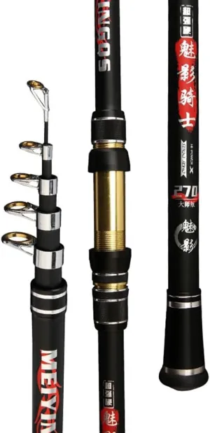 Telescopic Fishing Rod Carbon Fiber Casting Rod 2.1m 2.4m 2.7m 3m 3.6m 3.9m 4.2m 4.5m Travel Portable Fishing Pole Comfortable Handle (Size : 3.9m)
