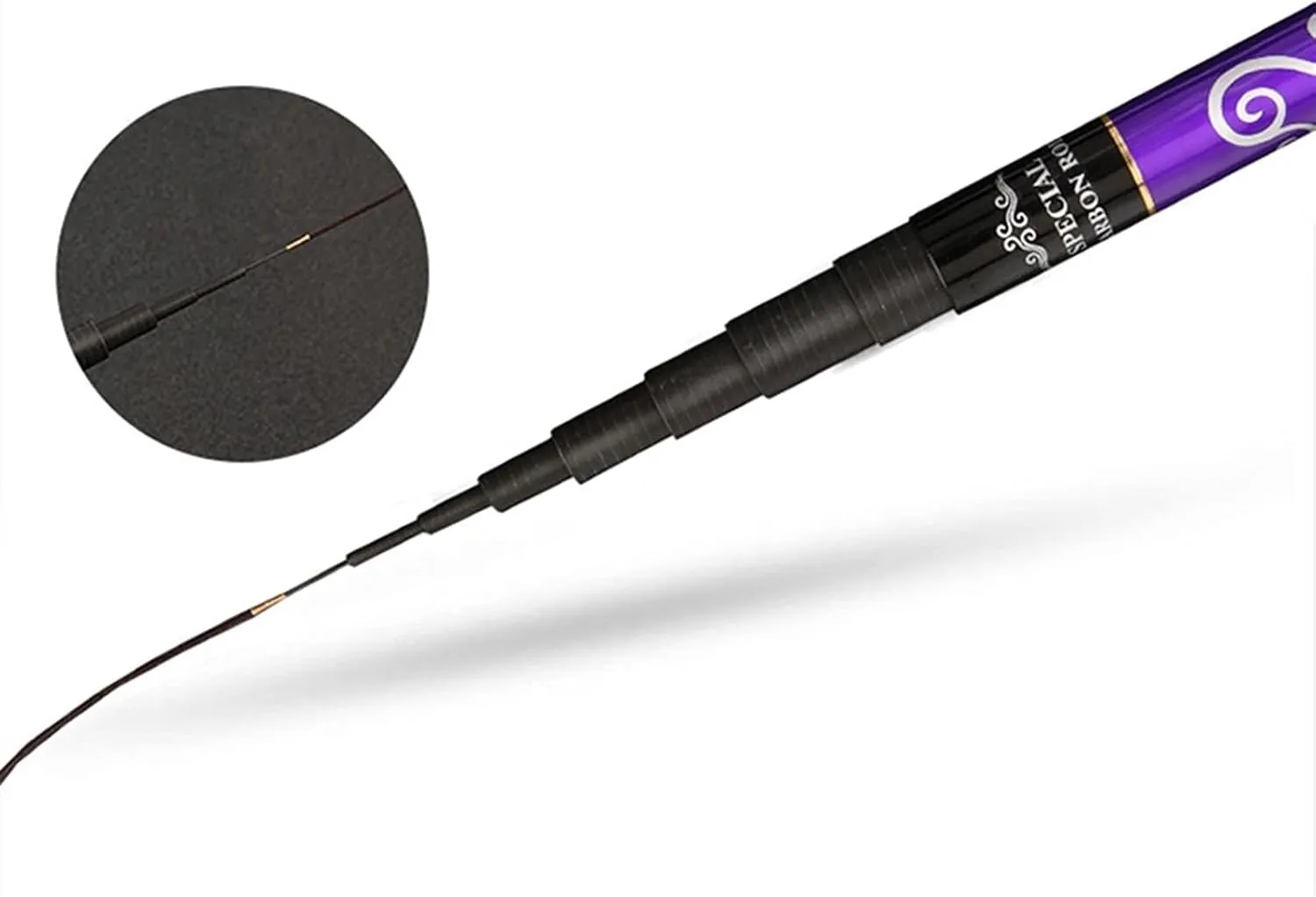 Telescopic Fishing Rod, Carbon Fiber Fishing Pole, Super Ultra-Light Saltwater and Freshwater Fishing Gear 28 Tunes 3.6m 4.5m 5.4m 6.3m 7.2m (Size : 3.6)