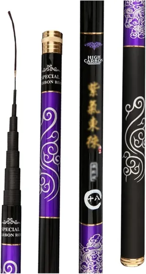 Telescopic Fishing Rod, Carbon Fiber Fishing Pole, Super Ultra-Light Saltwater and Freshwater Fishing Gear 28 Tunes 3.6m 4.5m 5.4m 6.3m 7.2m (Size : 3.6)