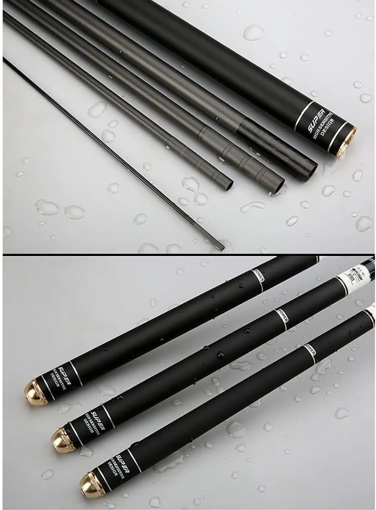 Telescopic Fishing Rods 12FT 13FT 15FT 16FT 18FT 21FT 24FT Carbon Fiber Rod Ultra Light Carp Fishing Pole Spinning Rod (Size : 7.2m/24FT)