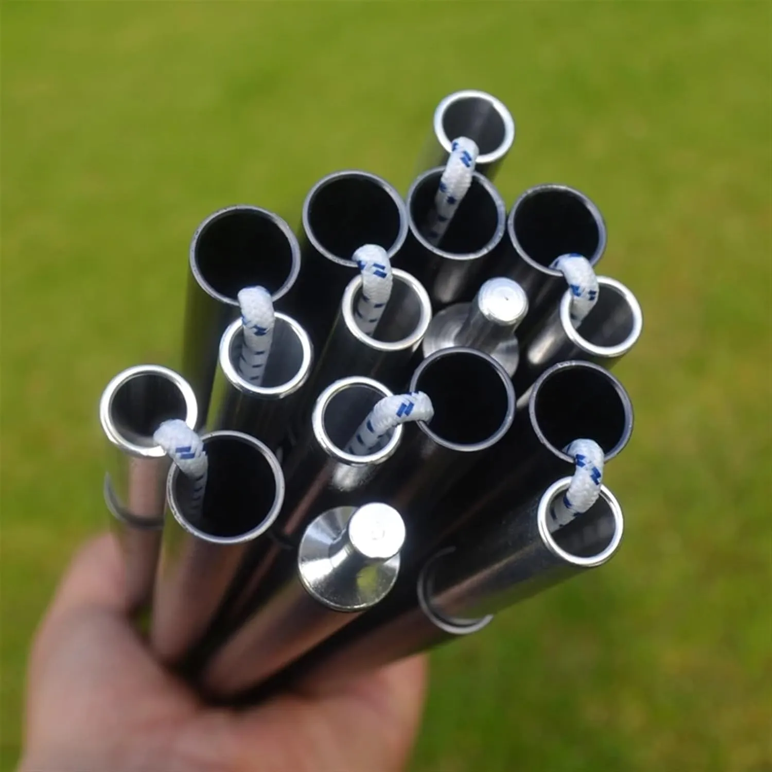 Telescopic Tarp Poles，Adjustable Tent Poles 1Pc Outdoor Camping 13mm Aluminum Tent Pole 5.7Meter 6.6Meter 7.9Meter Alloy Tent Rod 5-7 Person Tent Accessories(13mm X 5.77M)