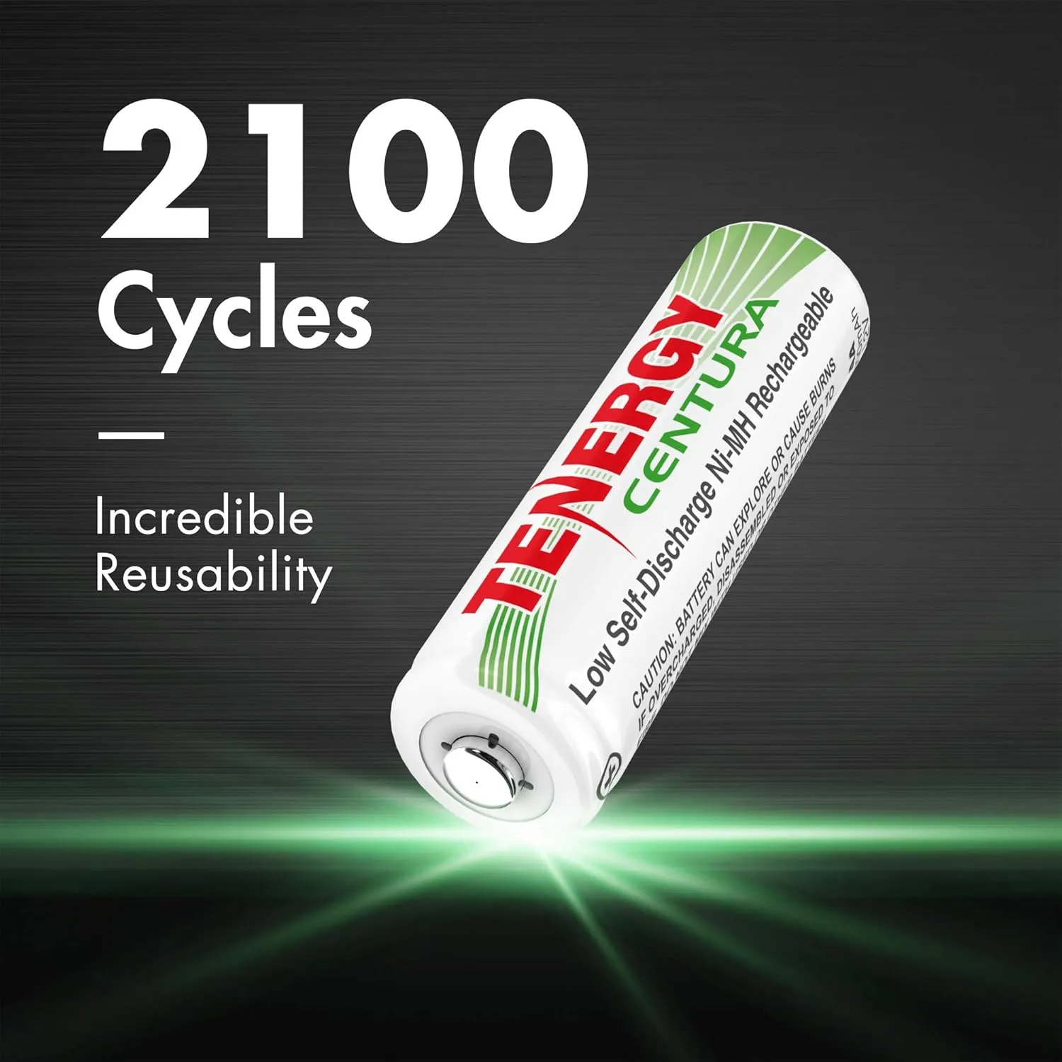 Tenergy Centura AAA NIMH Rechargeable Battery, 800mAh Low Self-Discharge Triple A Battery, 12 Pack