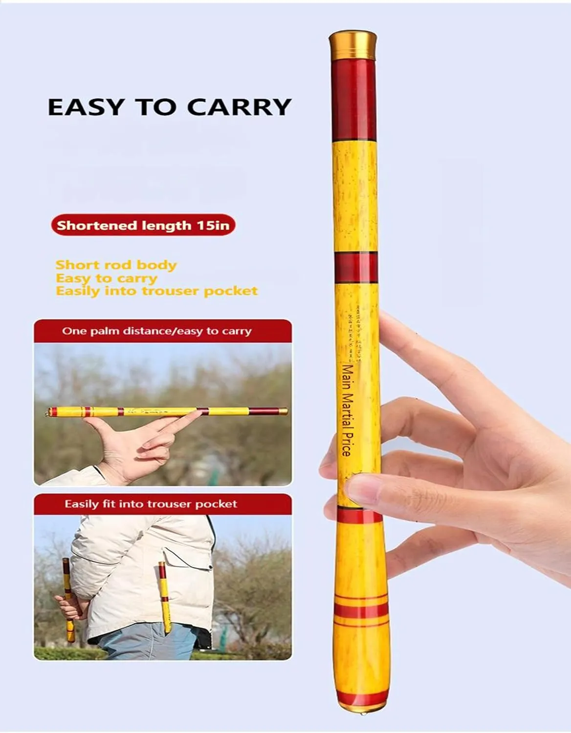 Tenkara Rod Telescopic Fishing Rod-Ultra Short Telescopic Fishing Tenkara Rod Portable Collapsible Bass Crappie Full Kit Carbon Fiber Fishing Pole All Waters Quality Tube Packing