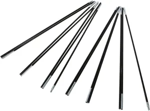 Tent Poles, Double Tent Pole Support Frames Kit Replacement Tent Poles Fiberglass Tent Pole Repair Kit Outdoor Tent Bar Tent Building Supporting Rod for Tarp, Tent, Awning, Camping