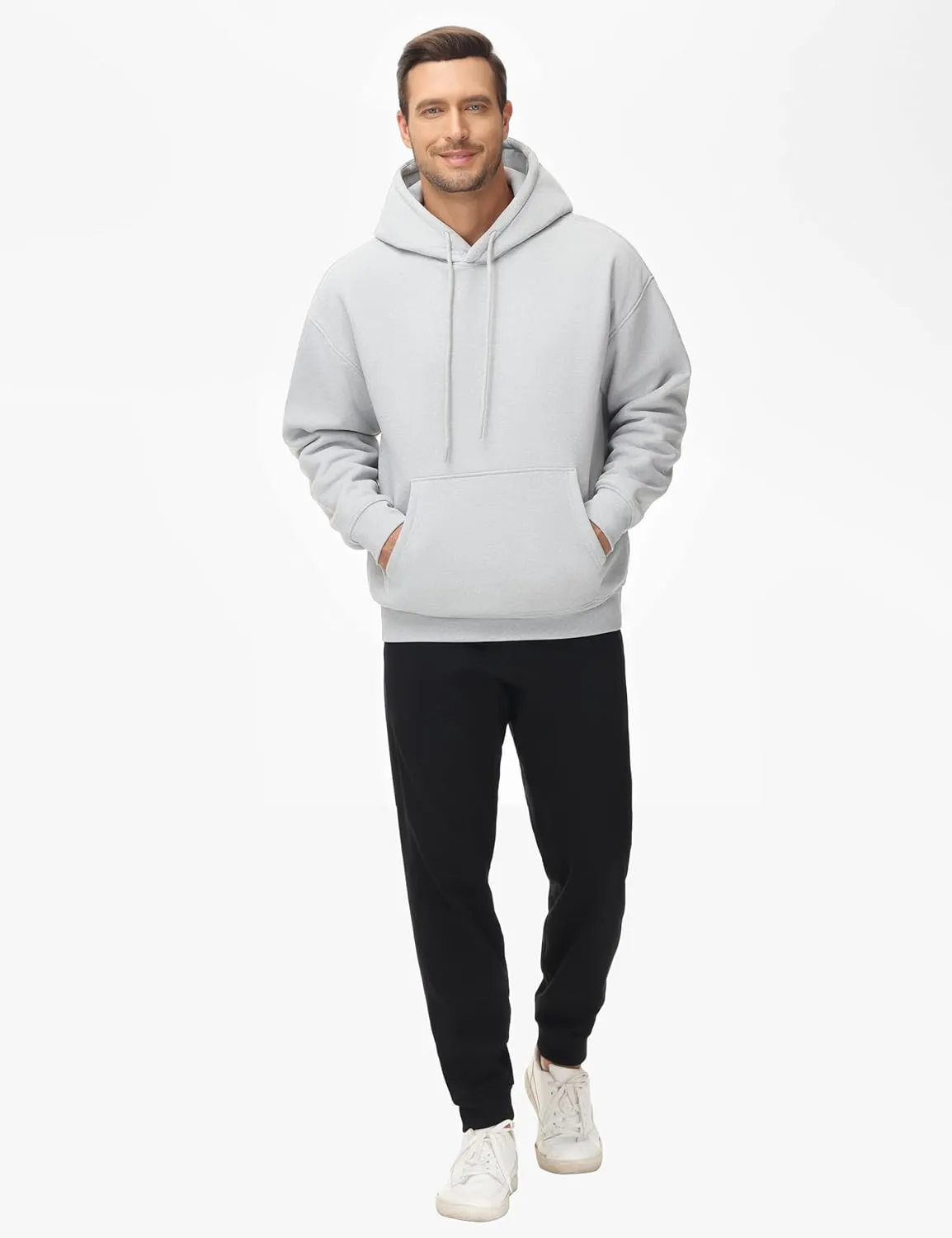 THE GYM PEOPLE Men's Loose Fit Pullover Hoodie Soft Lightweight Hooded Sweatshirt with Pockets
