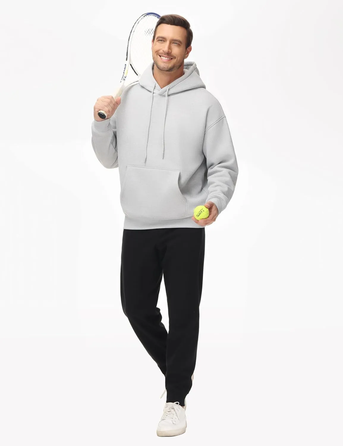 THE GYM PEOPLE Men's Loose Fit Pullover Hoodie Soft Lightweight Hooded Sweatshirt with Pockets