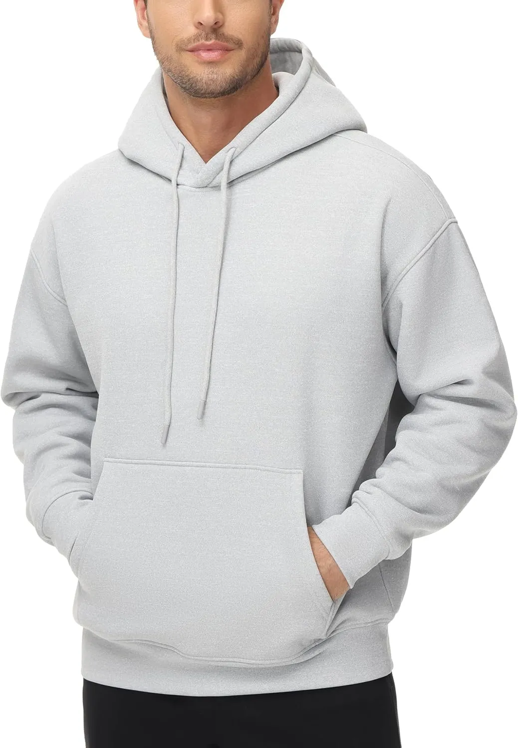 THE GYM PEOPLE Men's Loose Fit Pullover Hoodie Soft Lightweight Hooded Sweatshirt with Pockets