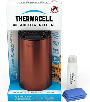 Thermacell Mosquito Patio Shield Repeller; Includes 12-Hour Refill; Highly Effective Mosquito Repellent for Patio; Bug Spray Alternative; Scent Free; No Candles or Flames