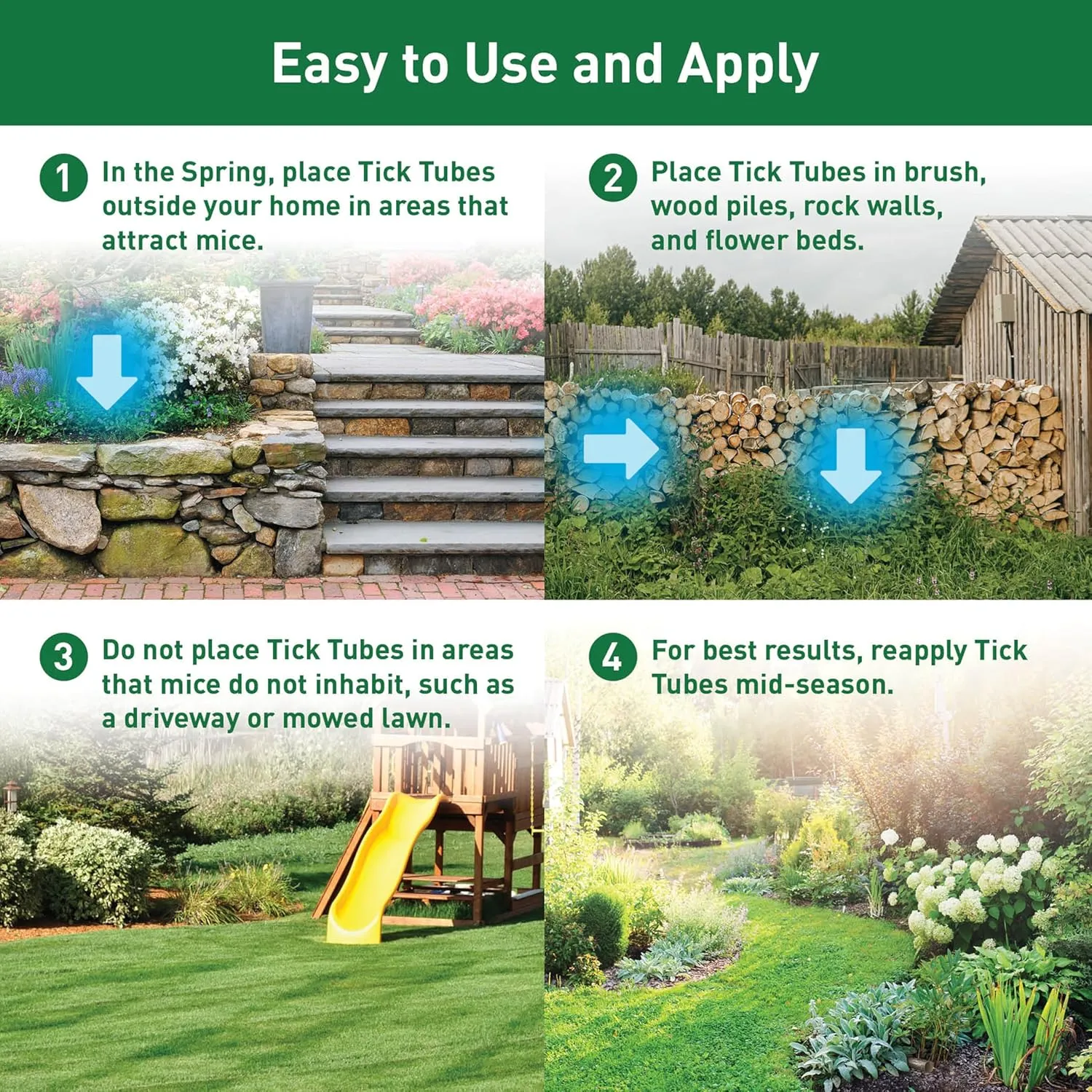 Thermacell Tick Control Tubes for Yards; Protects Backyards and Properties from Ticks; No Spray, No Granules, No Mess; Environmentally Friendly Alternative to Tick Spray & Tick Repellent