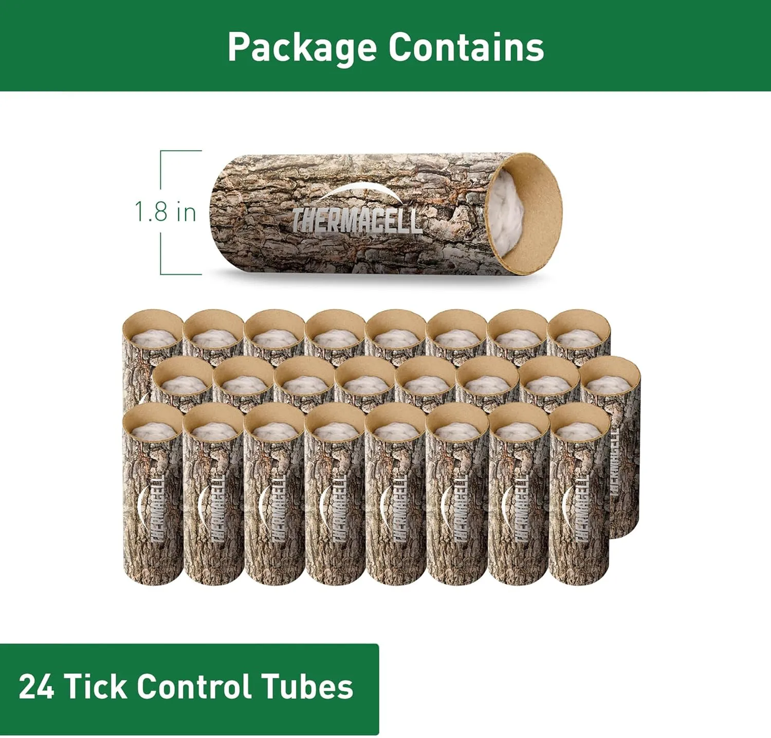 Thermacell Tick Control Tubes for Yards; Protects Backyards and Properties from Ticks; No Spray, No Granules, No Mess; Environmentally Friendly Alternative to Tick Spray & Tick Repellent