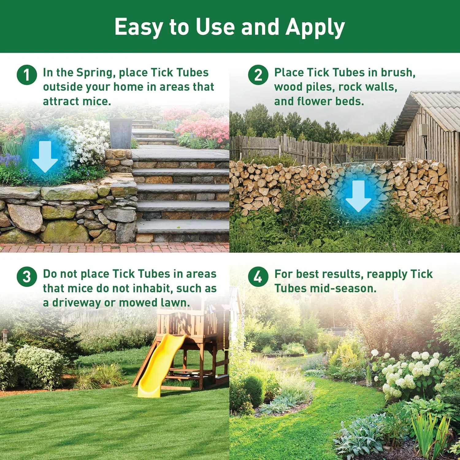 Thermacell Tick Control Tubes for Yards; Protects Backyards and Properties from Ticks; No Spray, No Granules, No Mess; Environmentally Friendly Alternative to Tick Spray & Tick Repellent