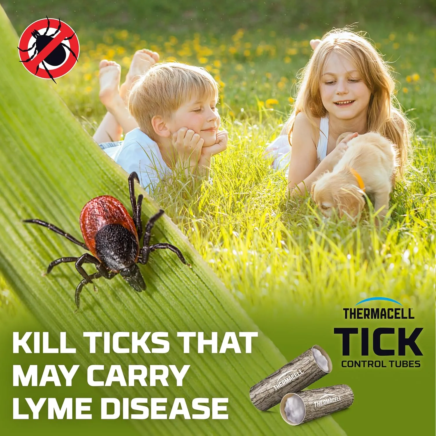 Thermacell Tick Control Tubes for Yards; Protects Backyards and Properties from Ticks; No Spray, No Granules, No Mess; Environmentally Friendly Alternative to Tick Spray & Tick Repellent