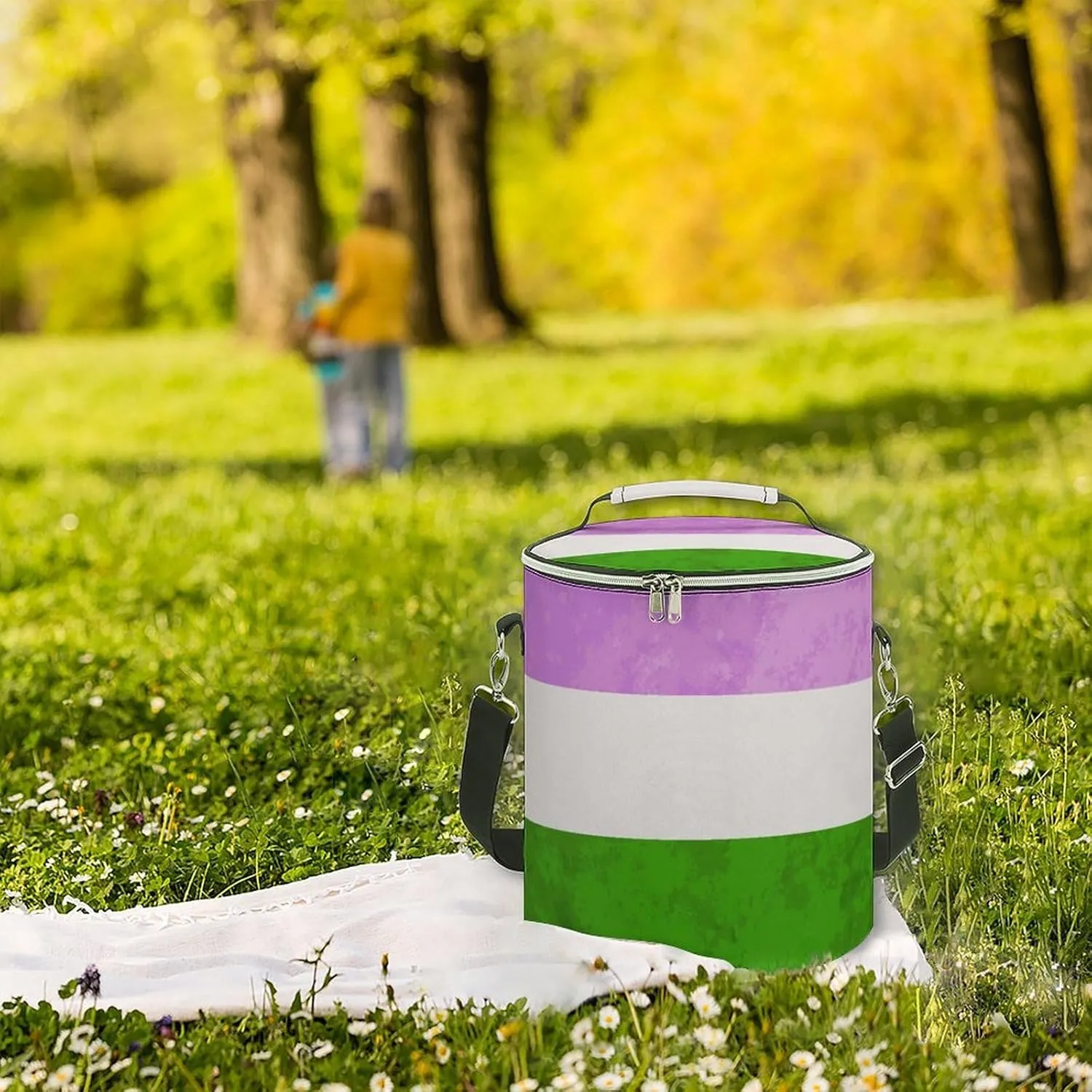 Thermal Bag with Shoulder Strap, Leak Proof Insulated Backpack Cooler for Picnic