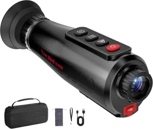 Thermal Monocular 384x288 Super Resolution, Thermal Scope 1.43" AMOLED Large Display Thermal Night Vision Monoculars with Hotspot Connection and 12H Battery for Hunting, Outdoor Camping, T00036