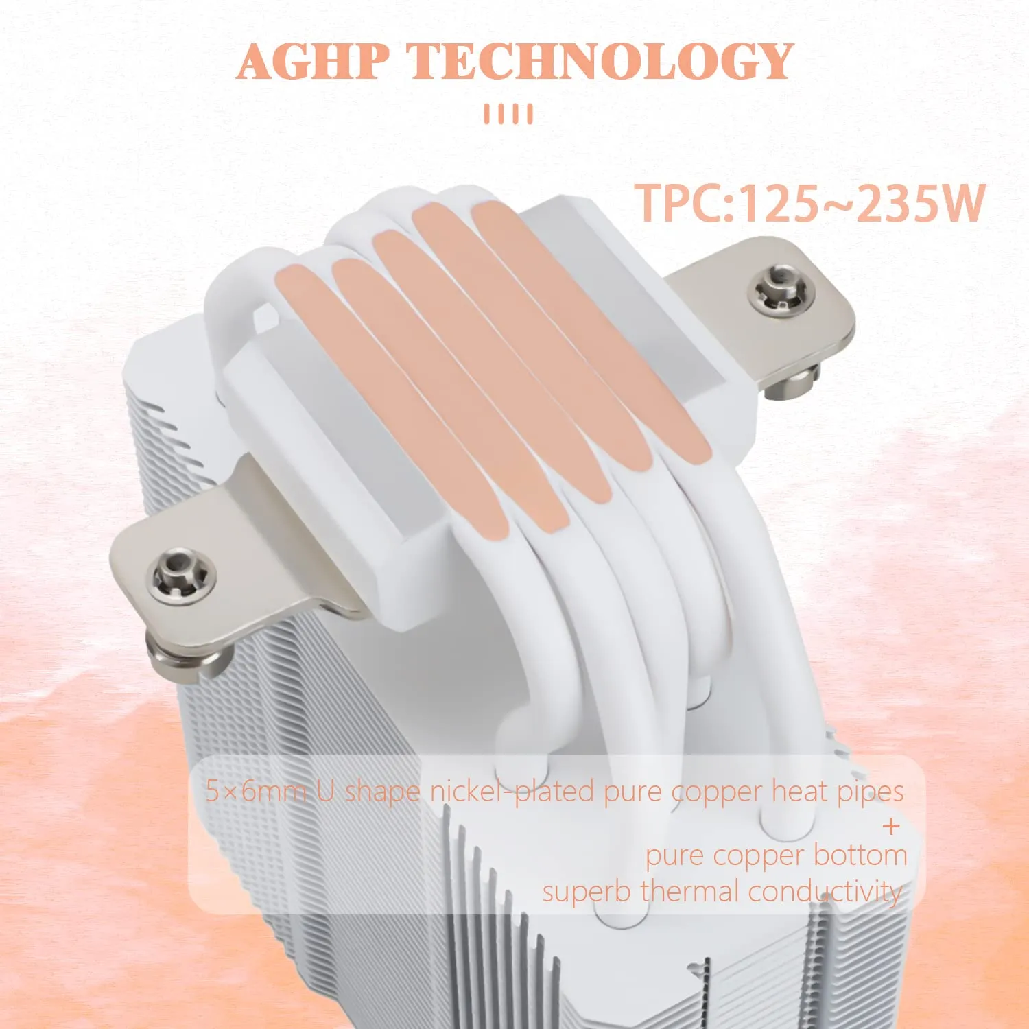 Thermalright Assassin King 120 SE White ARGB CPU Air Cooler, AK120 SE White ARB, 5 Heatpipes, TL-C12CW-S PWM Quiet Fan CPU Cooler with S-FDB Bearing, for AMD AM4/AM5/Intel LGA1700/1150/1151/1200/1851