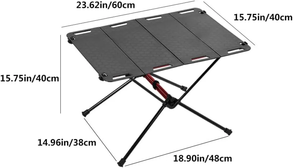 Thickened Outdoor Lightweight Portable Folding Table Acrylic Transparent Portable Picnic Table Anti-Slip Folding Dining Table Suitable for Outdoor Camping Picnic Beach