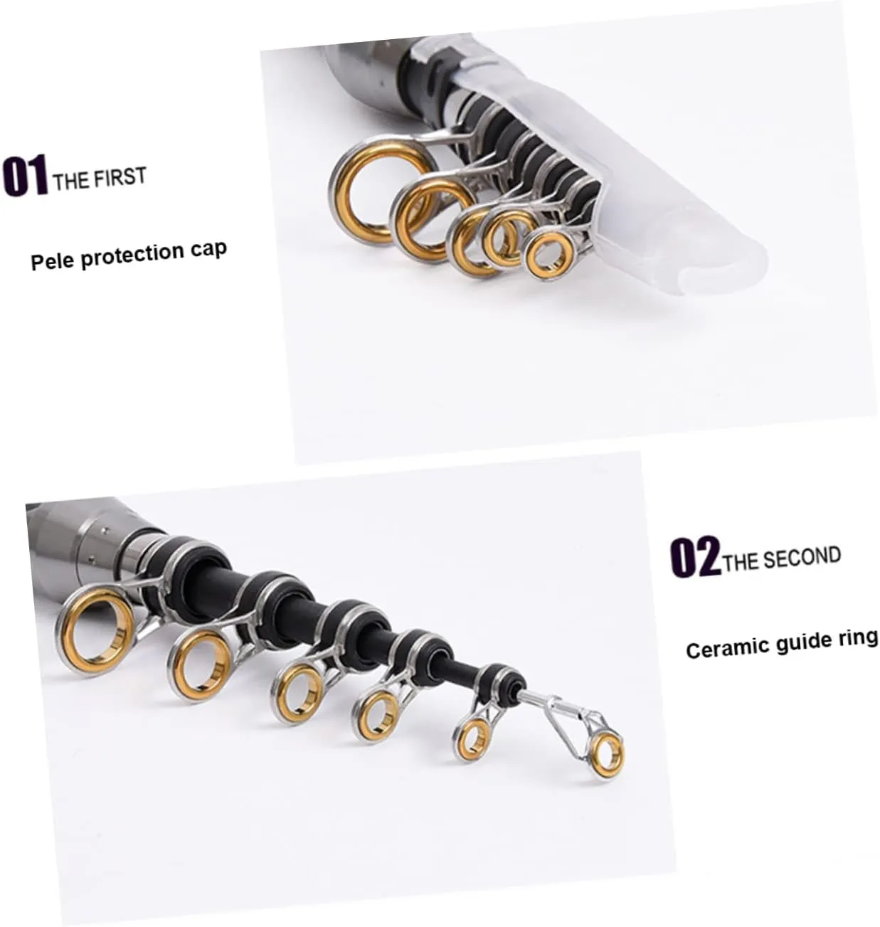 Throwing Fishing Rod Fishing Pole Carbon Fiber Fishing Rod Mini Fishing Rod Portable Fishing Rod Silver