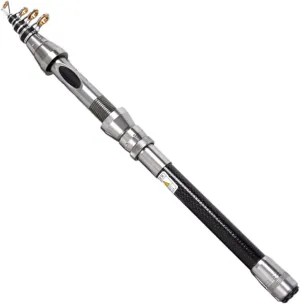 Throwing Fishing Rod Mini Fishing Rod Sea Fishing Pole Portable Sea Pole Fishing Rod Silver Portable Fishing Rod Carbon Fiber Fishing Rod