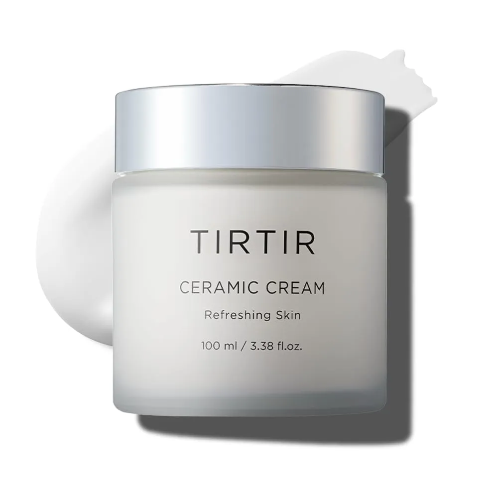 TIRTIR Natural Ceramide Cream | Deep moisturizer for Glass Skin, Polyglutamic acid, Centella Asiatica Extract, Skin barrier, Lightweight, Mild, Nature derived ingredients, Dry skin, Korean skincare
