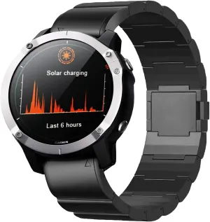 Titanium Magnetic Band for Fenix 8/7X/6X/5X Plus, 26mm Titanium Metal Quick Release Strap for Garmin Fenix 7X Pro/6X Pro/5X Plus/Enduro 3/tactix 7