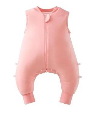 Toddler Sleep Sack with Feet 2t-3t, 2.5 Tog Baby Sleep Sack with Legs for Winter, Thermostatic Cotton Baby Sleeping Sack, 2-Way Zipper Baby Wearable Blanket for Walkers