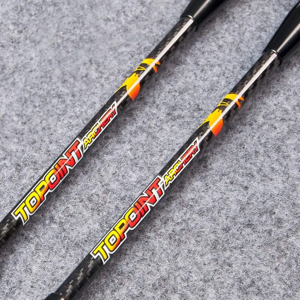 TOPOINT ARCHERY 40T 3K Pure Carbon Fiber Bow Stabilizer Competition Level Balance Bar 12/15/30/33" Compound Bow Shooting Damper Rod for Hunting Accessories