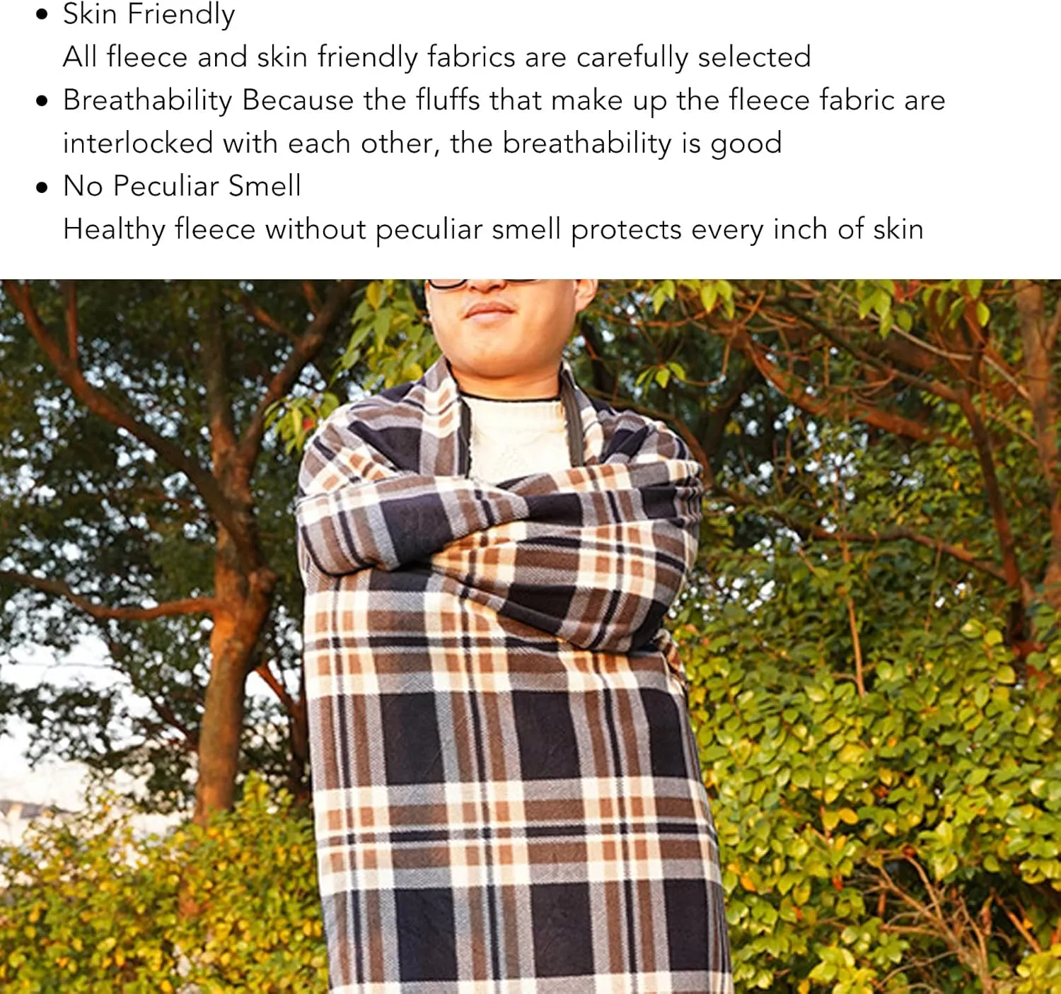 Topyond Fleece Sleeping Bag, Camping Sleeping Bag, Portable Travel Warm Sleeping Bag for Adults Outdoor Camping Hiking Climbing