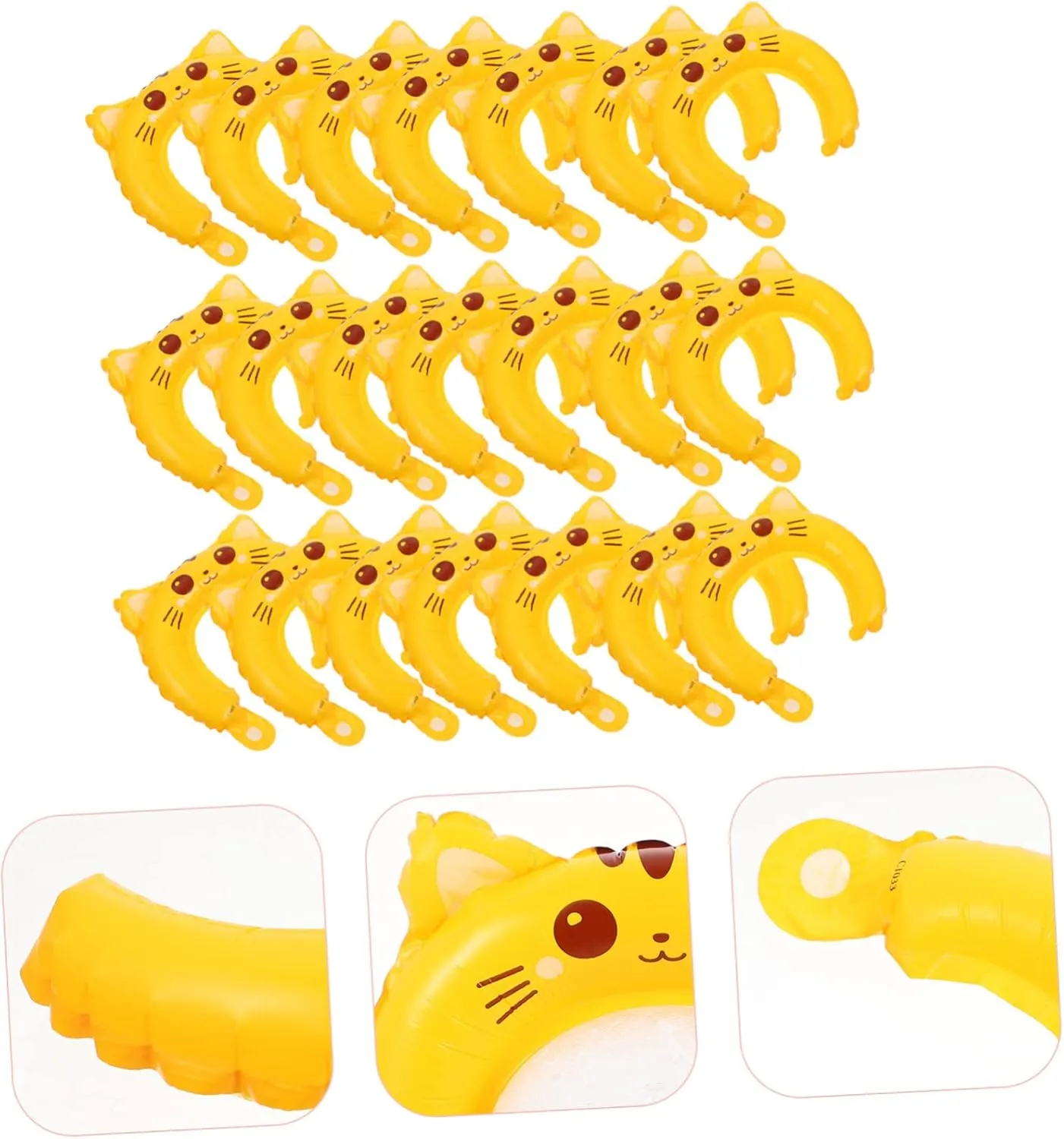 Totority 2sets Chic Kids Animal Headband Aluminum Foil Balloon Decorative Sturdy for Parties Decor 50pcs*2