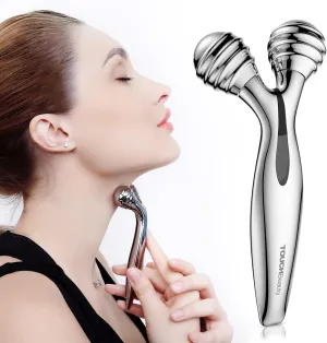 TOUCHBeauty Face Massager Roller: Facial Roller Contouring Massager - Face Roller for Reduce Puffiness, Skin Tightening & Collagen Production, Clear Toxins, Face Lift