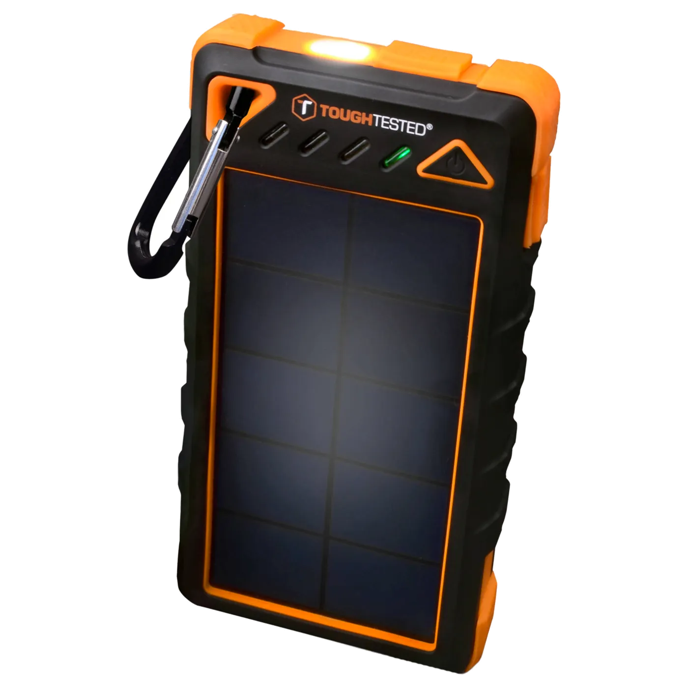 Tough Tested 8,000mAh Solar Power Bank With Flashlight