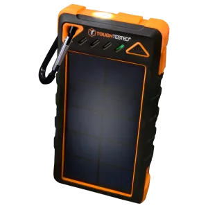 Tough Tested 8,000mAh Solar Power Bank With Flashlight