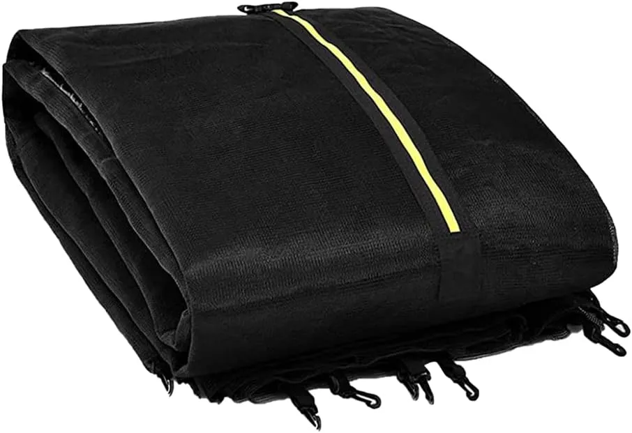 Trampoline Safety Net for 6ft 8ft 10ft 12ft 13ft 14ft 16ftRound Frame 6 8 12 Poles Trampolines, Breathable Weather Resistant Tear-Proof