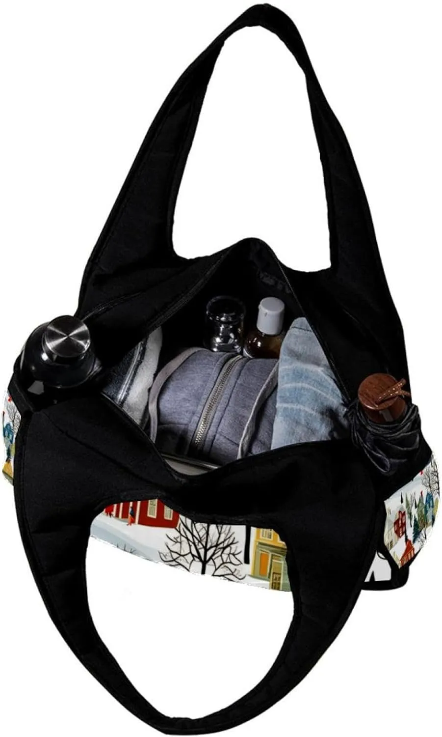 Travel Bag,Mens Gym Bag,Womens Gym Bag,Bright Houses Tree,Sports Bag