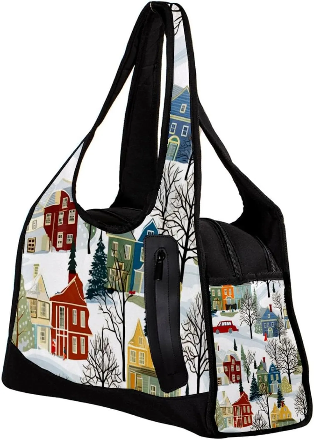 Travel Bag,Mens Gym Bag,Womens Gym Bag,Bright Houses Tree,Sports Bag