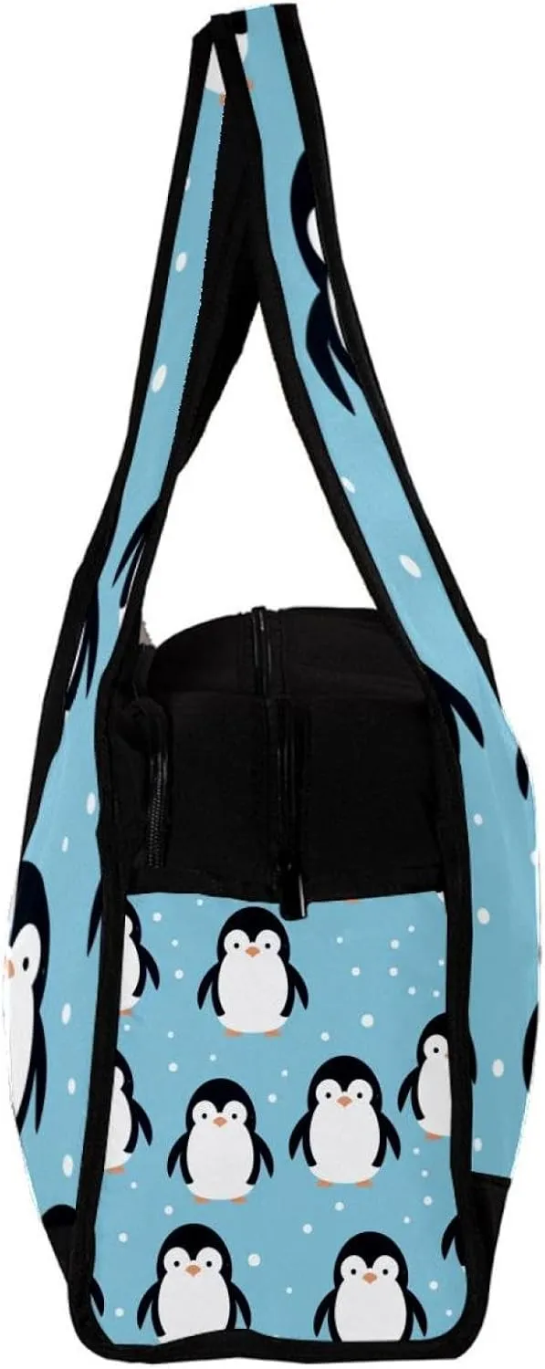 Travel Bag,Mens Gym Bag,Womens Gym Bag,Cartoon Penguin,Sports Bag