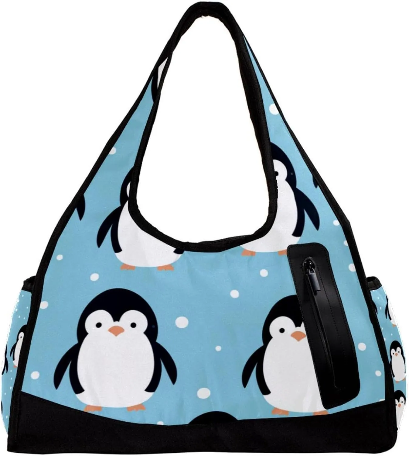 Travel Bag,Mens Gym Bag,Womens Gym Bag,Cartoon Penguin,Sports Bag