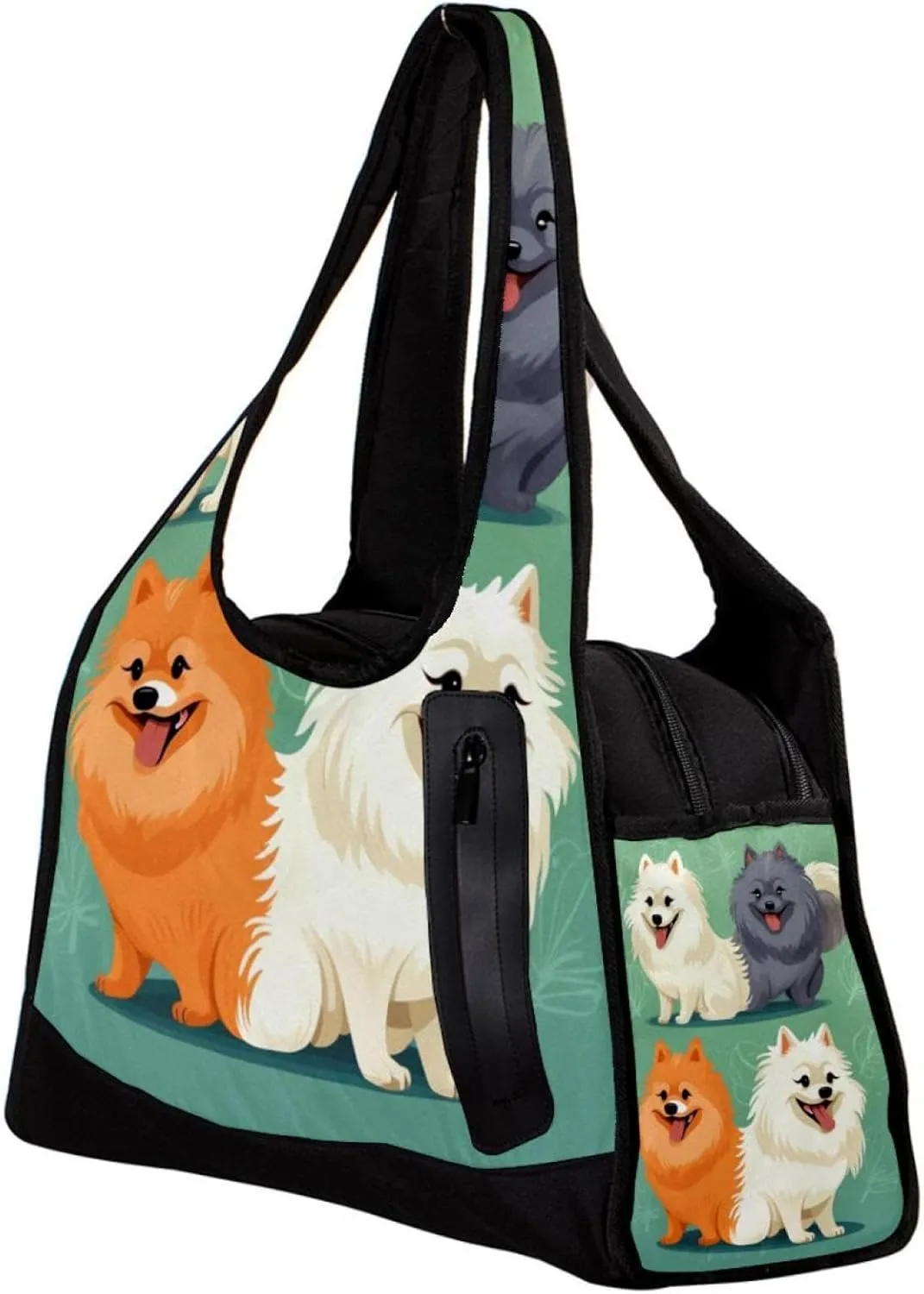 Travel Bag,Mens Gym Bag,Womens Gym Bag,Cartoon Pomeranian Dog,Sports Bag